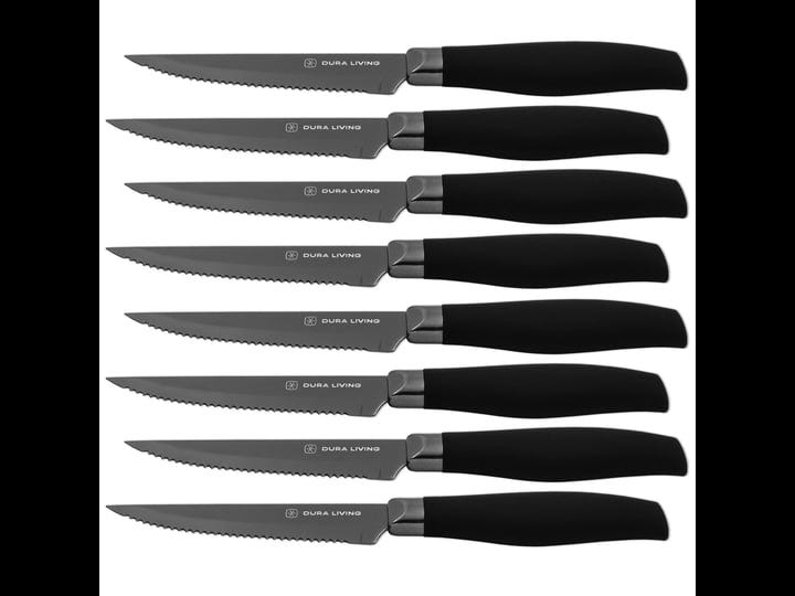 dura-living-titan-steak-knife-set-non-stick-serrated-blades-with-matching-blade-guards-8-piece-set-1