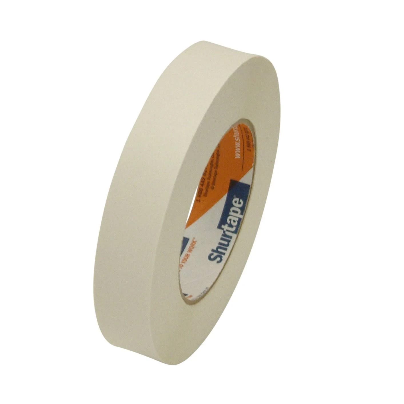 Shurtape Flatback Paper Tape (1 inch x 60 yards) - White | Image