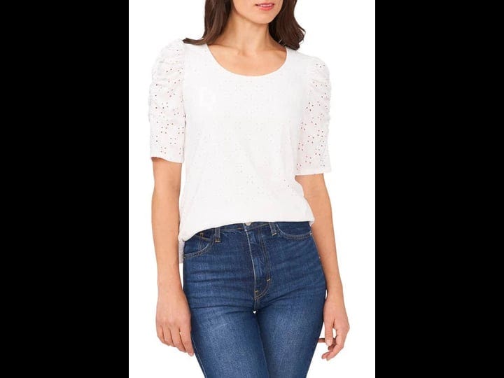 cece-womens-eyelet-puff-sleeve-knit-top-white-1