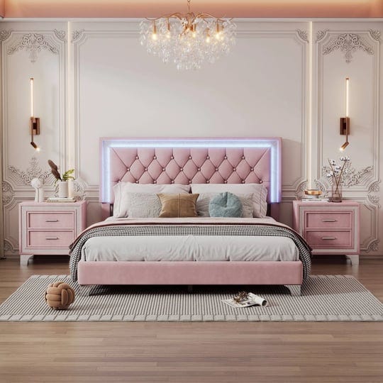 3-pieces-bedroom-sets-queen-size-upholstered-platform-bed-with-led-lights-and-2-nightstands-for-kids-1