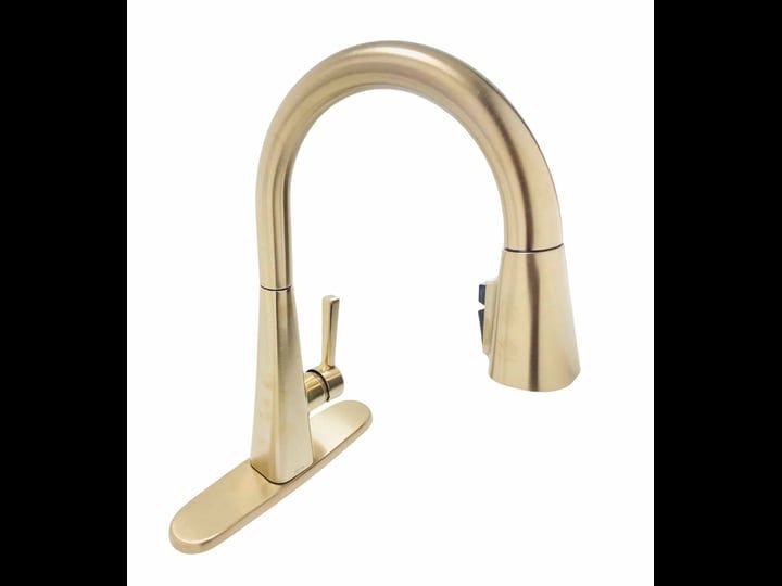 delta-lenta-single-handle-pull-down-kitchen-faucet-champagne-bronze-1