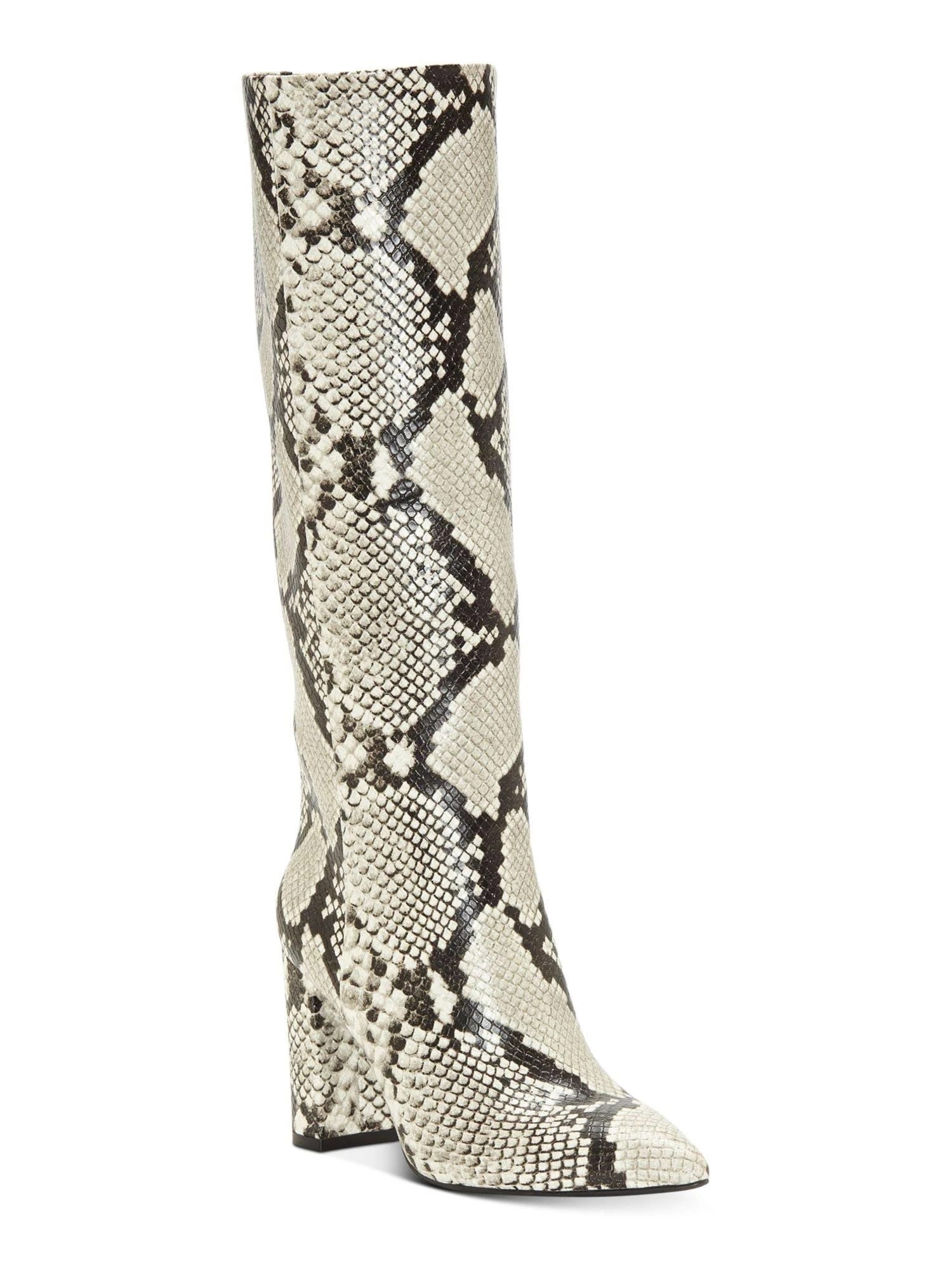 Stylish Snakeskin Block-Heel Boot by INC | Image