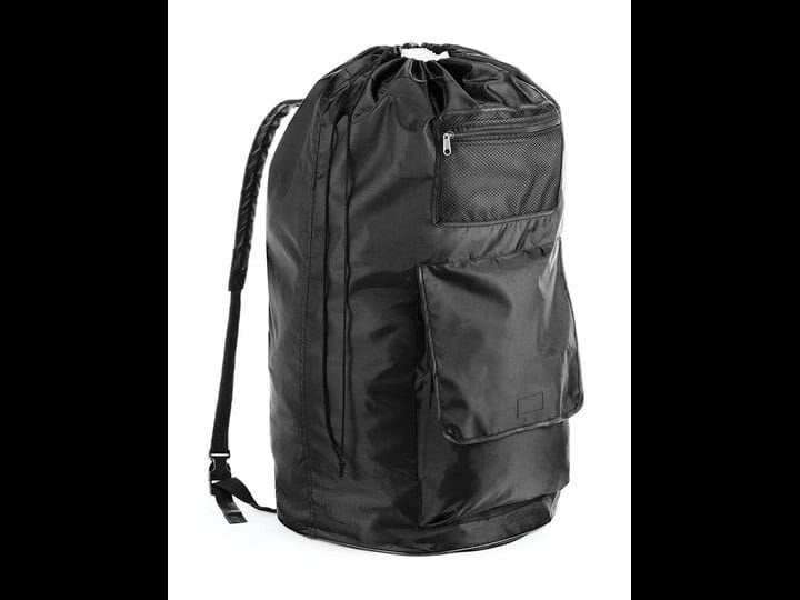 whitmor-black-polyester-duraclean-laundry-backpack-1