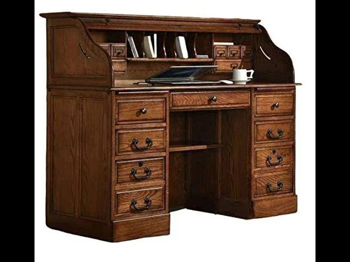 roll-top-desk-solid-oak-wood-executive-oak-desk-54x24x45-home-office-secretary-organizer-roll-hutch--1