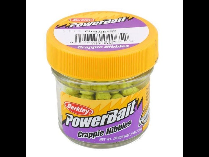 berkley-biodegradable-crappie-nibbles-chartreuse-0-9-oz-jar-1