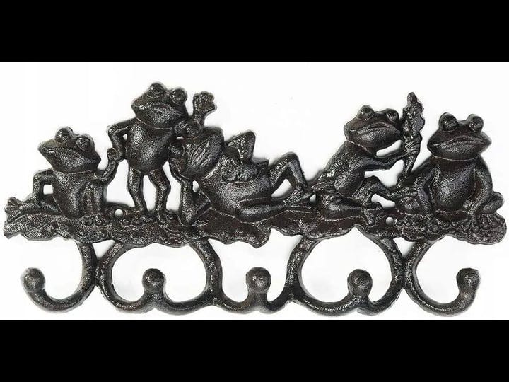 sungmor-cast-iron-wall-hanger-with-5-hooksdecorative-wall-mounted-hooklovely-frogs-hanging-rackindoo-1