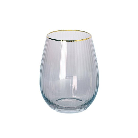 mary-square-47887-ribbed-smoke-grey-gold-rim-20-ounce-glass-stemless-wine-glass-tumbler-1