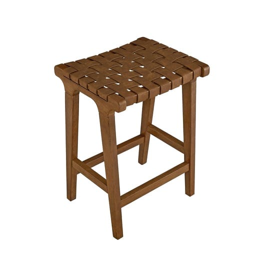 ball-cast-woven-counter-height-bar-stools-backless-leather-weave-barstool-chair-brown-1