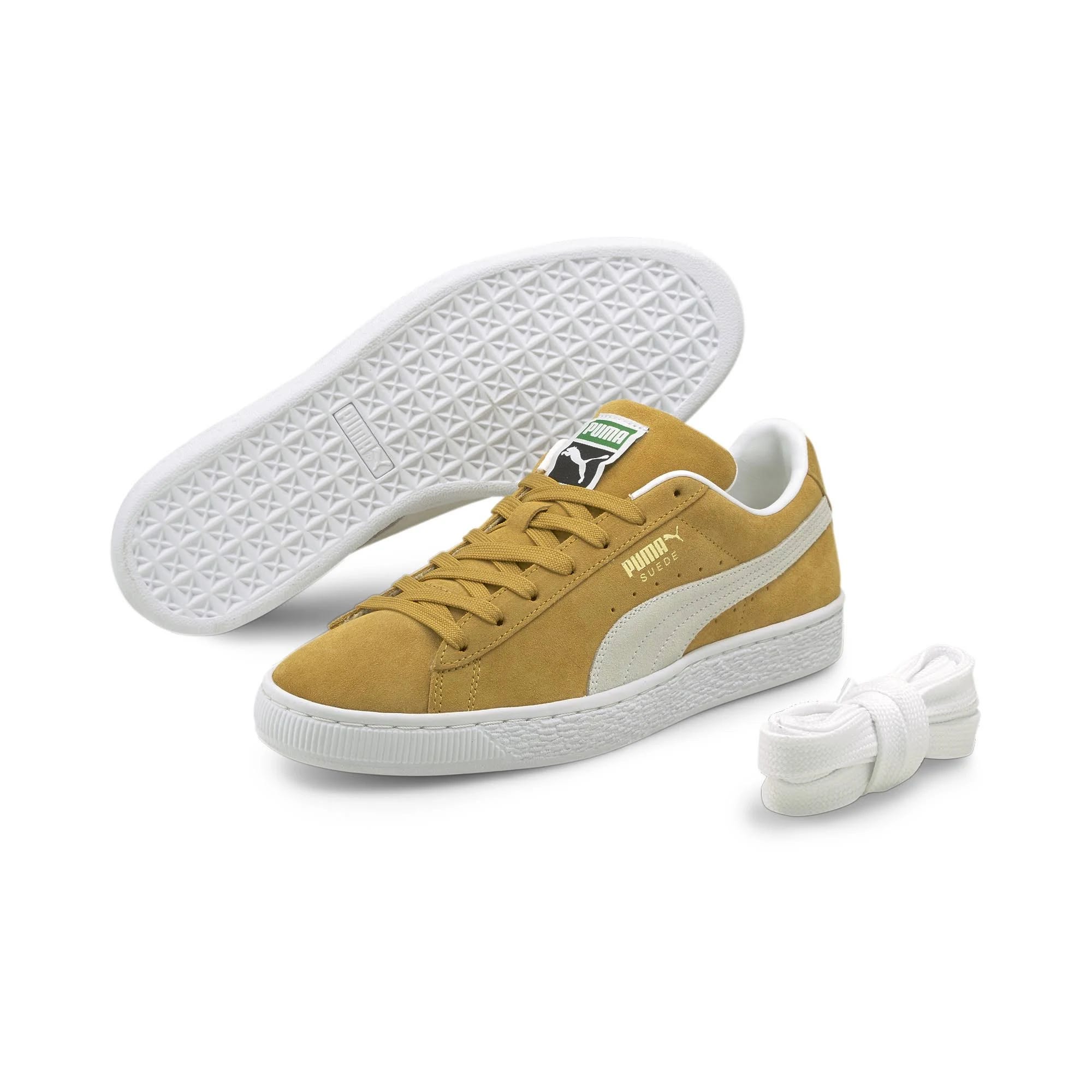 Bright Yellow PUMA Suede Classic XXI Sneakers | Image