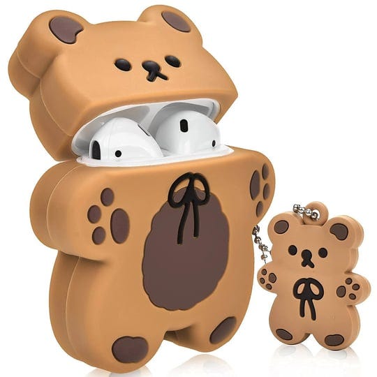 aleviker-cute-airpods-cases-with-bear-keychain-cartoon-biscuit-bear-design-full-protective-silicone--1