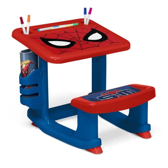 spider-man-draw-and-play-desk-by-delta-children-includes-10-markers-and-coloring-book-blue-1