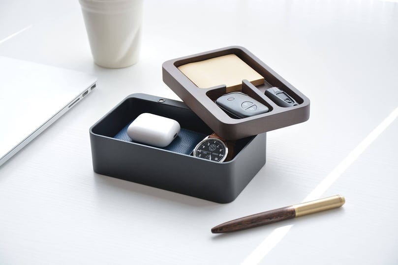 mordeco-revov-tray-box-edc-valet-tray-box-with-authentic-wood-magnetic-swivel-lid-office-desk-organi-1