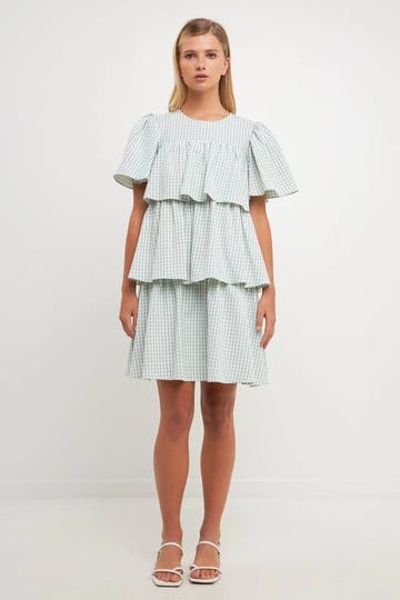 english-factory-womens-gingham-print-tiered-dress-green-white-1