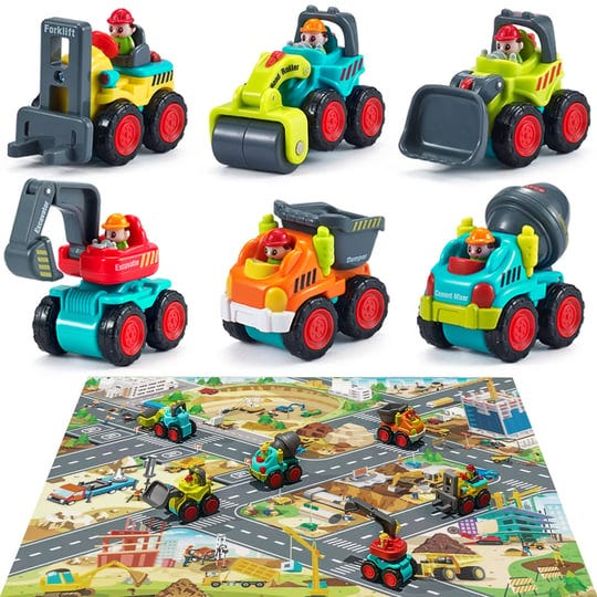 iplay-ilearn-toddler-construction-toy-trucks-baby-mini-push-go-cars-w-playmat-kid-pocket-constructio-1