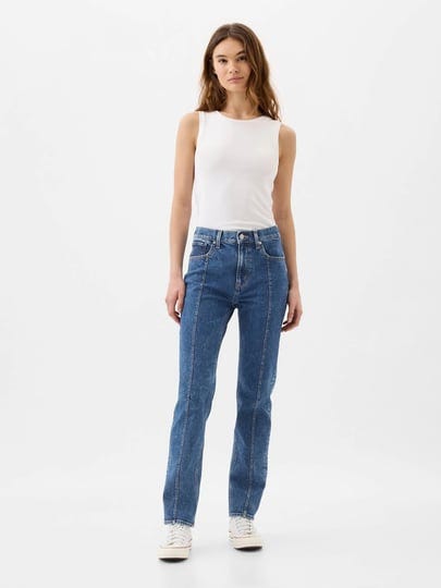 gap-factory-womens-high-rise-classic-straight-jeans-dark-wash-size-29-1