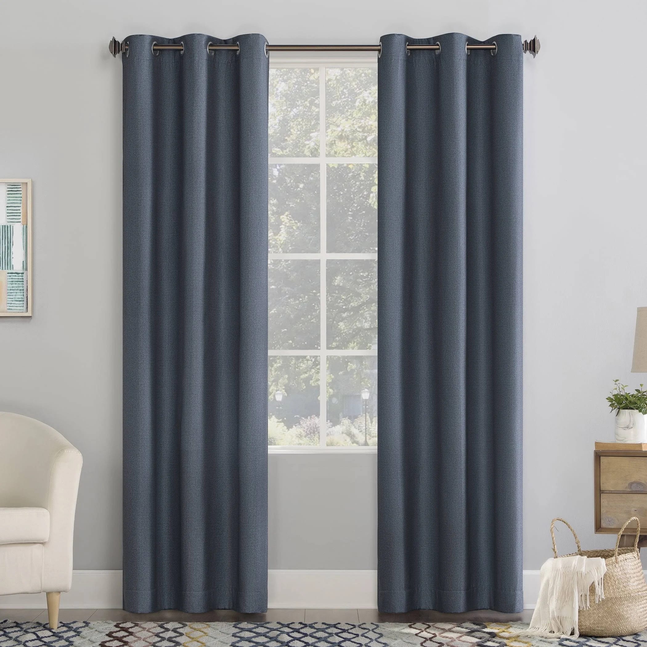 Lindstrom Blue Room Darkening Curtains for Bedroom | Image