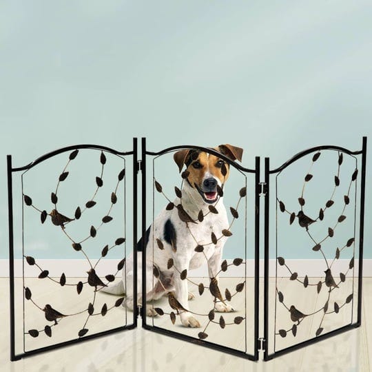 bundaloo-freestanding-metal-folding-pet-gate-large-portable-panels-for-dog-cat-security-foldable-enc-1