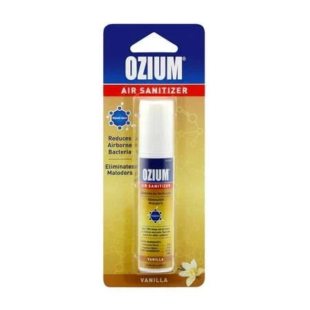 Effective Odor Eliminator Spray - Vanilla Scented Ozium Air Sanitizer | Image