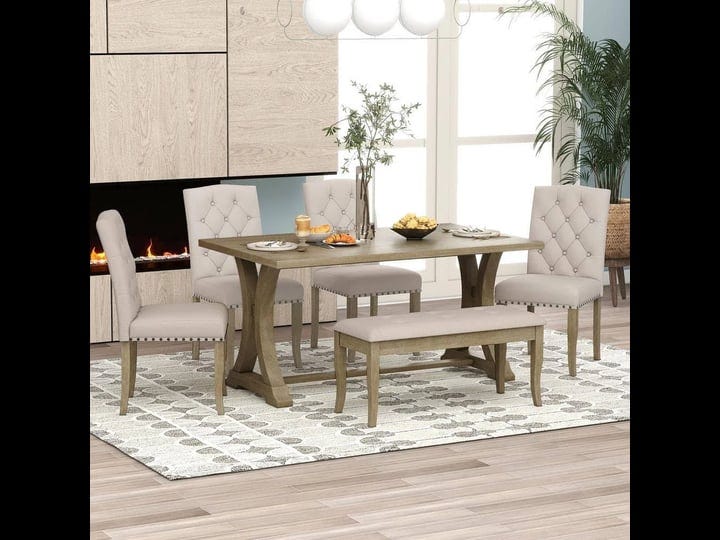 farmhouse-6-piece-natural-wood-wash-rectangular-mdf-top-dining-table-set-seats-6-with-4-upholstered--1