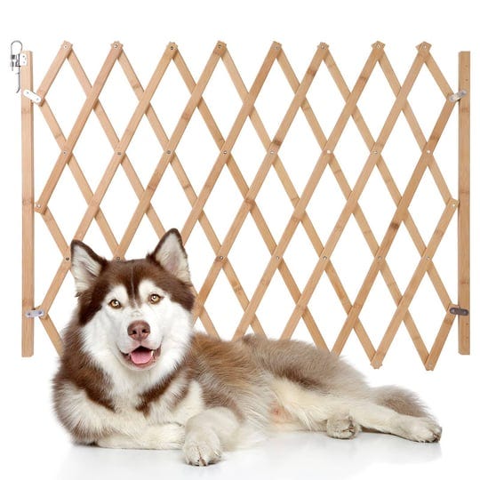 hoomall-retractable-gate-expanding-fence-wooden-screen-door-gates-doorways-portable-dog-pet-gate-pet-1