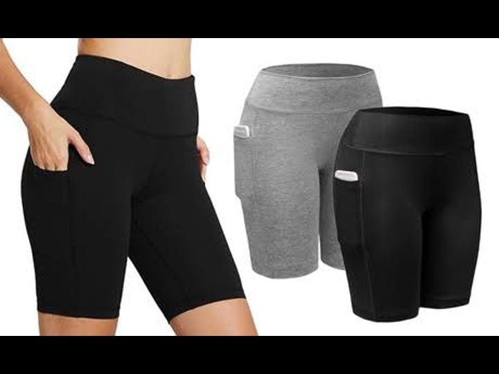 womens-itbelongs2u-women-activewear-workout-bike-yoga-shorts-stretch-mid-thigh-leggings-with-pocket--1