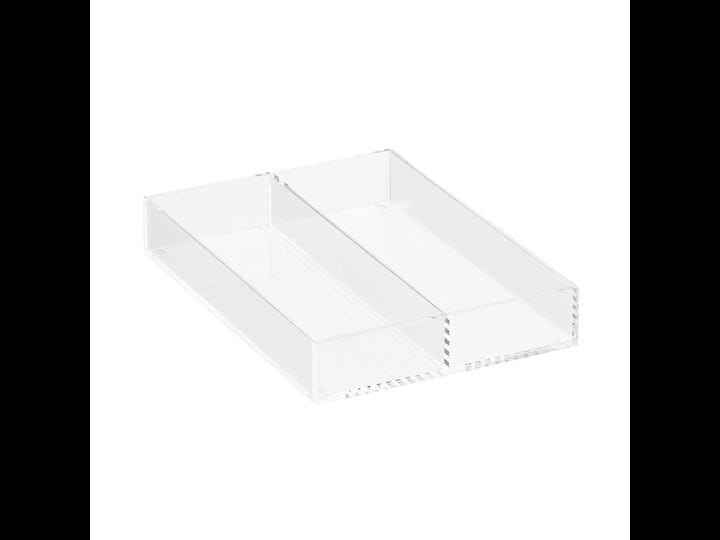luxe-long-2-section-divided-insert-clear-5-3-4-x-8-1-2-x-1-1-4-h-the-container-store-1