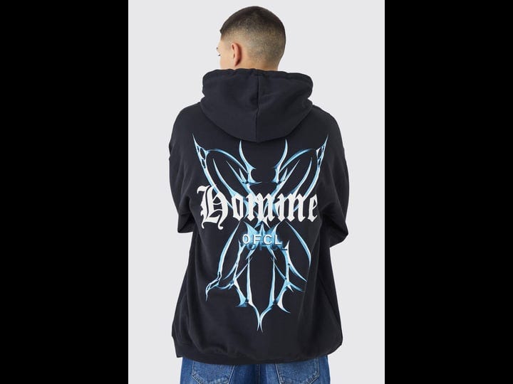 boohooman-homme-butterfly-graphic-hoodie-black-size-s-1