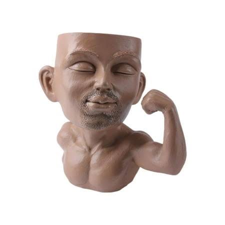 Creative Face Planters for Home & Garden: Beefcake Guy Models | Image