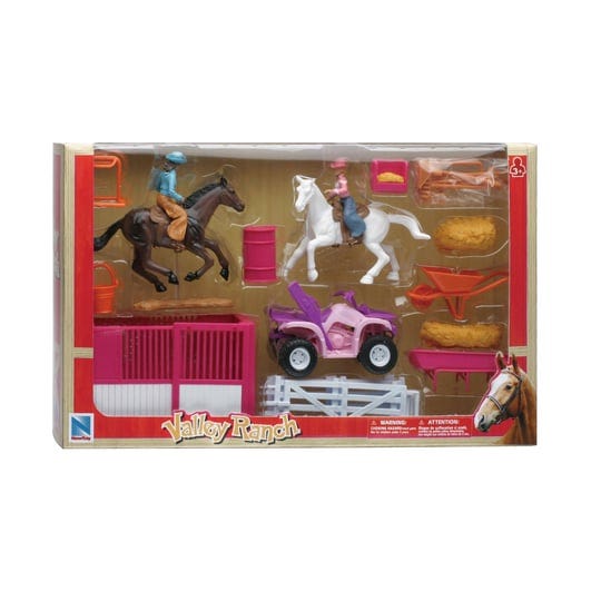 new-ray-pink-valley-ranch-horse-playset-1