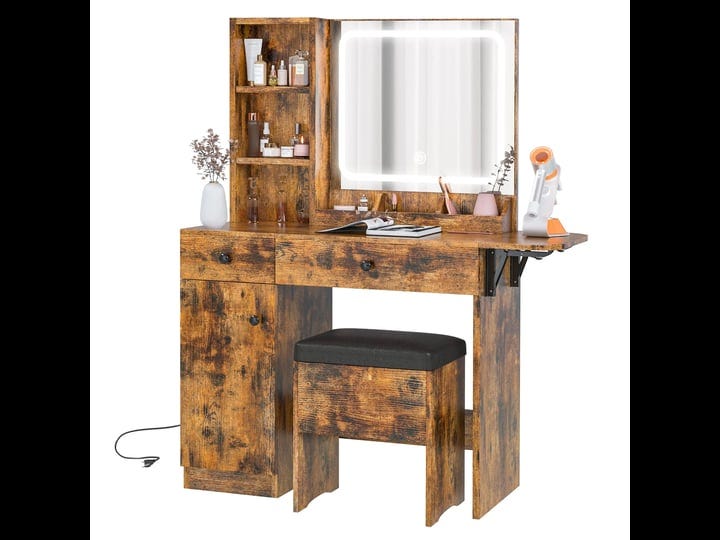 ironck-vanity-desk-with-led-lighted-mirror-power-outlet-makeup-table-with-drawers-cabinetstorage-sto-1