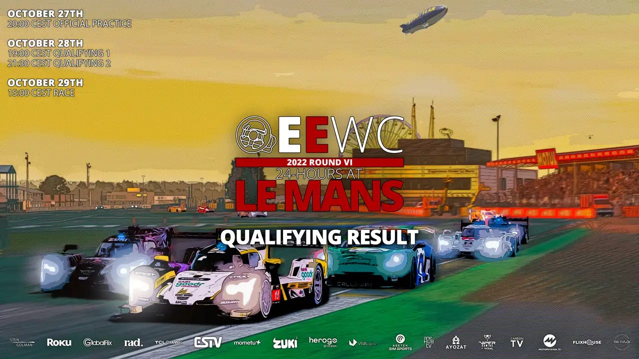 GTR24H EEWC 2022 LeMans Qualifying Results
