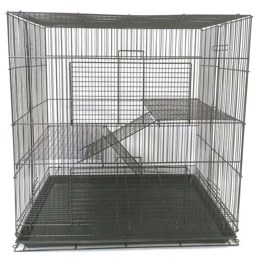 flyline-3-tier-pet-cage-habitat-for-cat-ferret-guinea-pig-hamster-rat-sugar-glider-chinchilla-24inch-1
