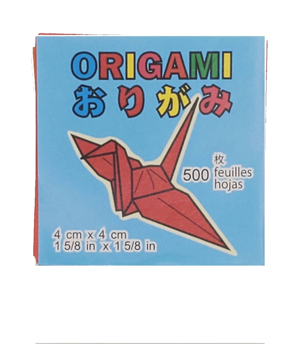 Aitoh Assorted Colors Origami Paper - 500/Pkg 1.625