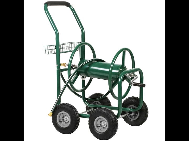 water-hose-reel-cart-300-ft-outdoor-garden-heavy-duty-yard-water-planting-1