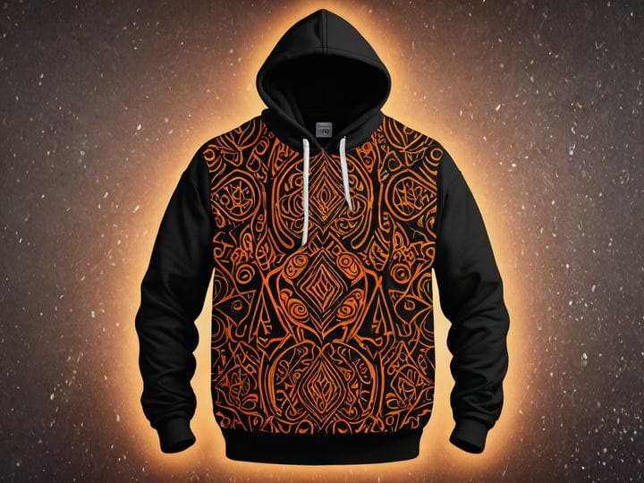 Black-And-Orange-Graphic-Hoodie-2