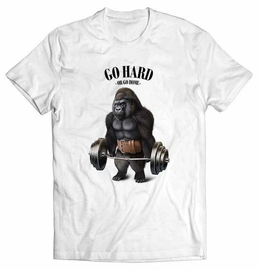 gorilla-lift-barbell-shrug-bar-short-sleeve-unisex-men-women-boys-and-girls-youth-t-shirt-printstart-1