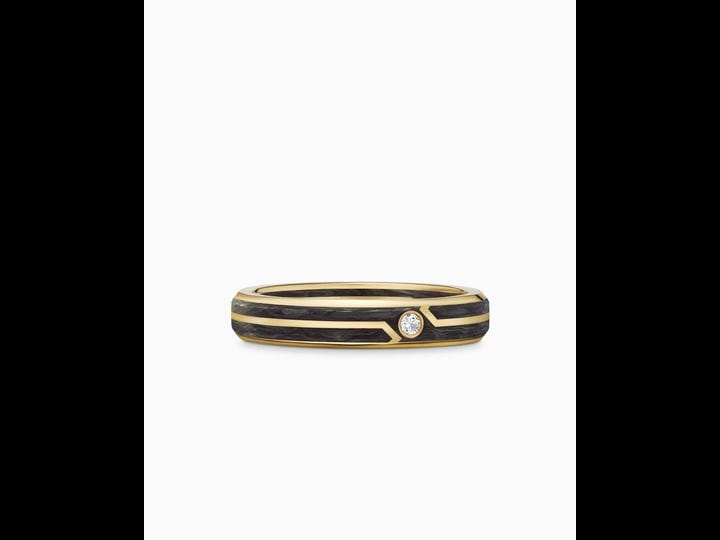 david-yurman-mens-forged-carbon-band-ring-in-18k-gold-black-size-12