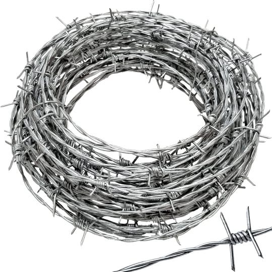 dlh-western-real-barbed-wire-50ft-18-gauge-great-for-crafts-fences-and-critter-deterrent-50ft-18-gau-1