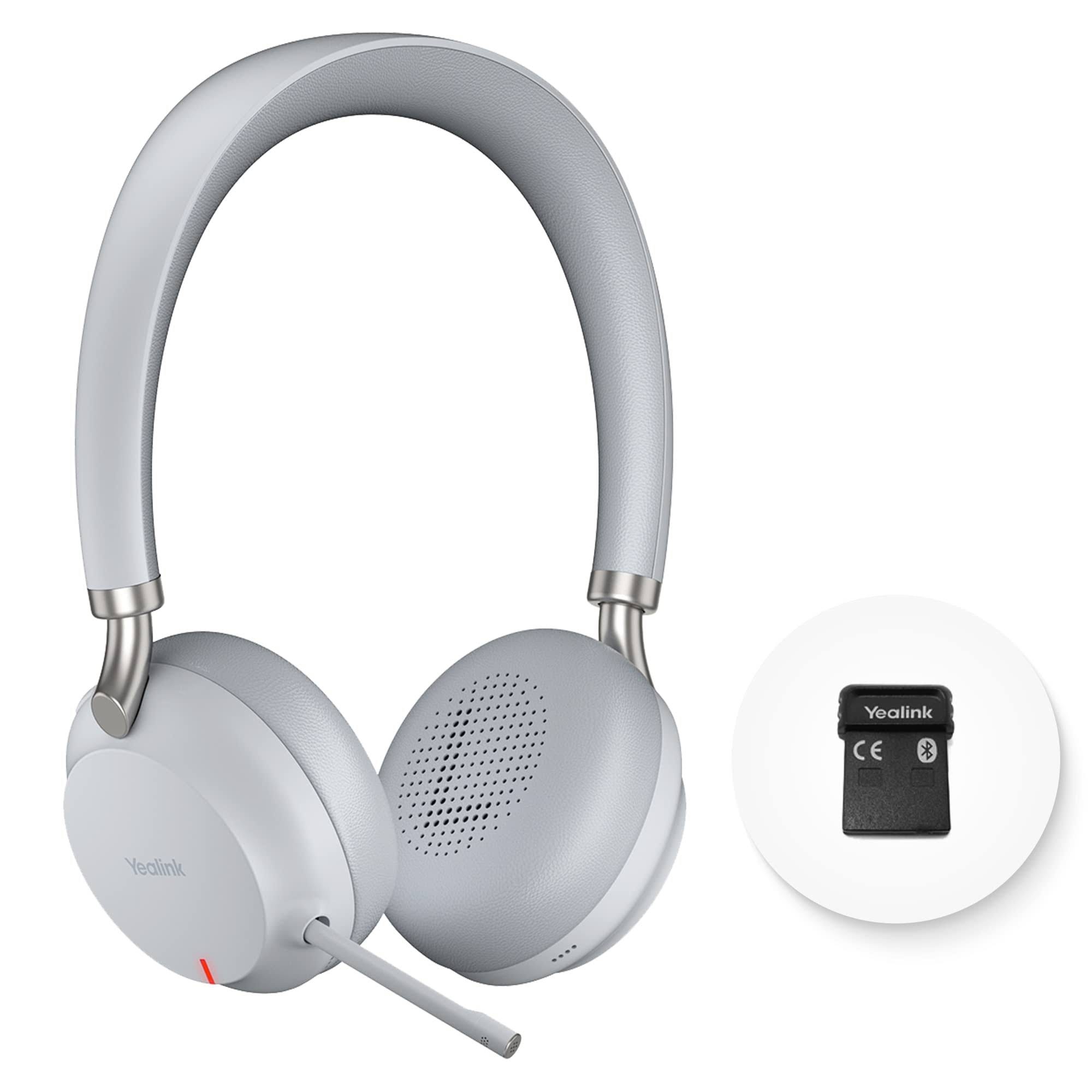 Yealink BH72 Light Gray Bluetooth Headset with Microphone | Image