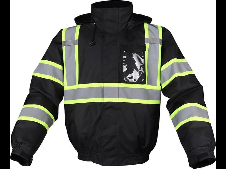 gss-non-ansi-enhanced-visibility-black-two-tone-reflective-bomber-jacket-8012