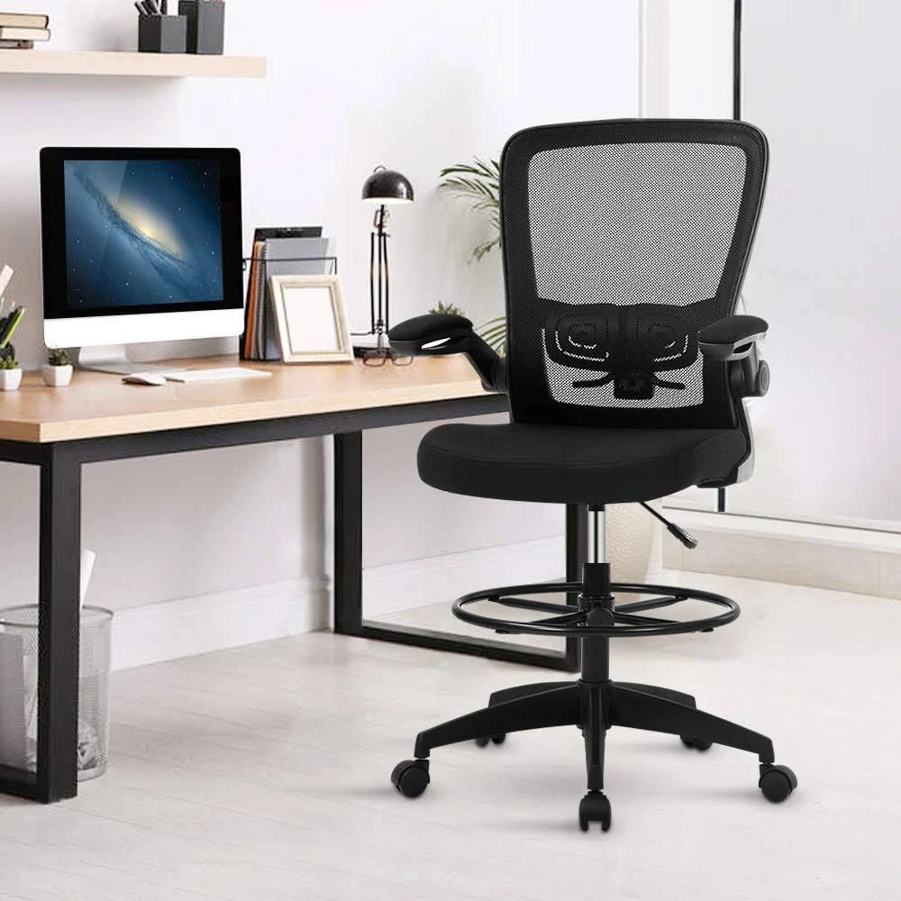Ergonomic Mesh Drafting Chair for Standing Desks | Image