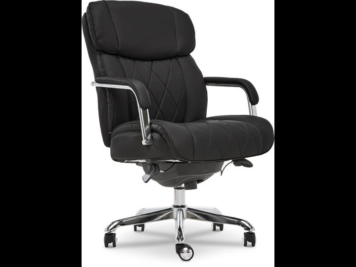 la-z-boy-sutherland-office-chair-with-padded-arms-jet-black-1
