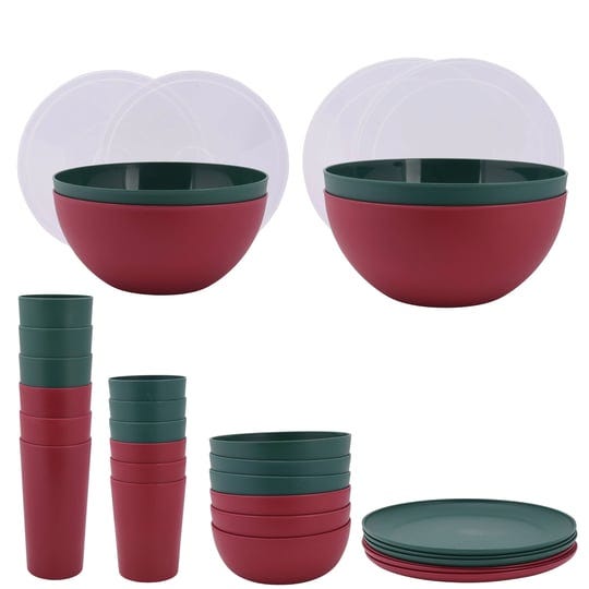 mainstays-32-piece-plastic-dinnerware-bundle-set-red-and-green-1