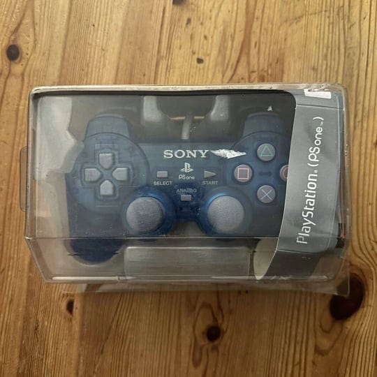 sony-psone-ps1-blue-dual-shock-controller-for-playstation-1-gamepad-1