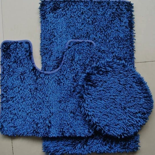 3-piece-shiny-soft-padded-chenille-shag-bath-rug-contour-rug-and-lid-cover-set-navy-blue-1