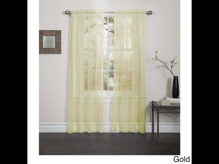 kashi-home-lisa-solid-sheer-rod-pocket-single-curtain-panel-gold-1