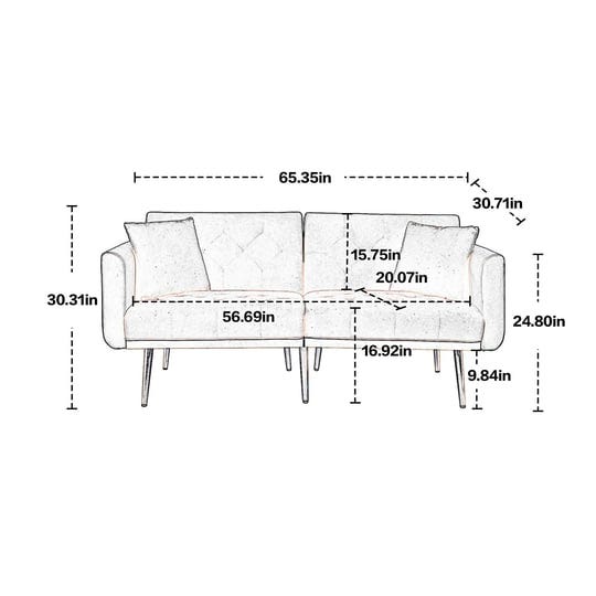 velvet-folding-loveseat-bed-2-in-1-black-sleeper-loveseat-sofa-bed-1