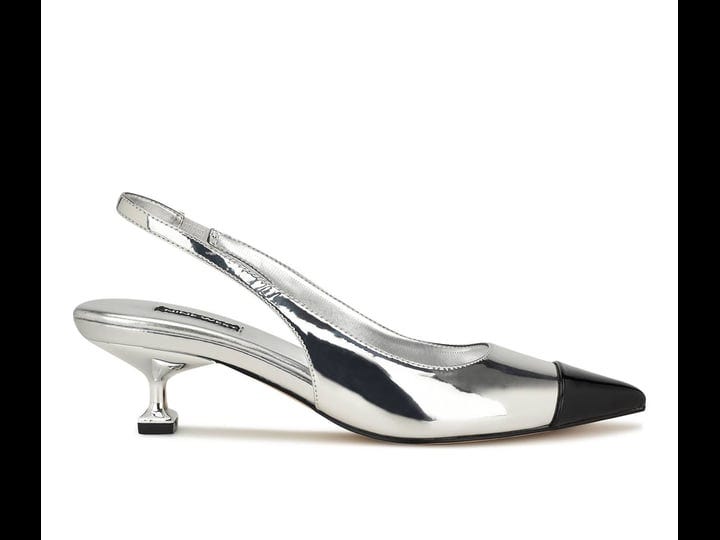 womens-nine-west-work-it-slingback-pumps-in-silver-mirror-size-10-5-1