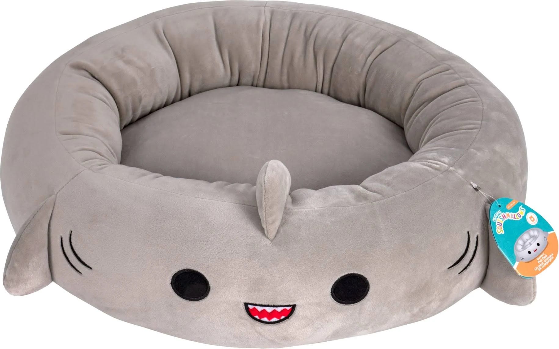 Squishmallows Gordon The Shark Pet Bed: Snuggly and Cuddly Dog Bed | Image