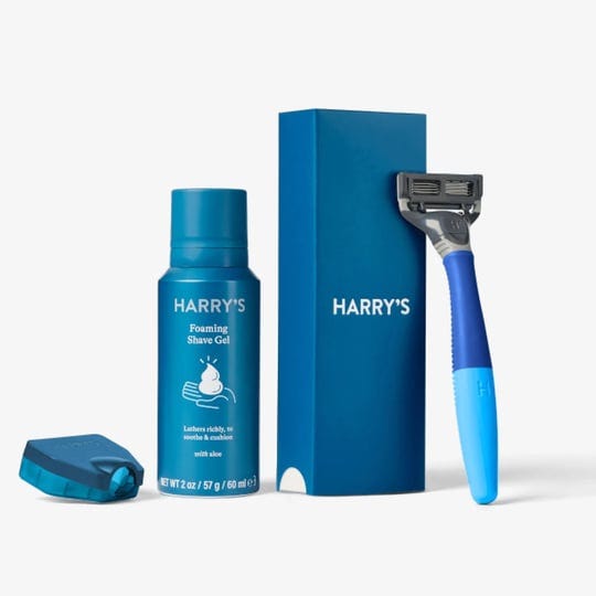 harrys-starter-set-ocean-razor-handle-5-blade-razor-cartridge-and-shave-gel-1